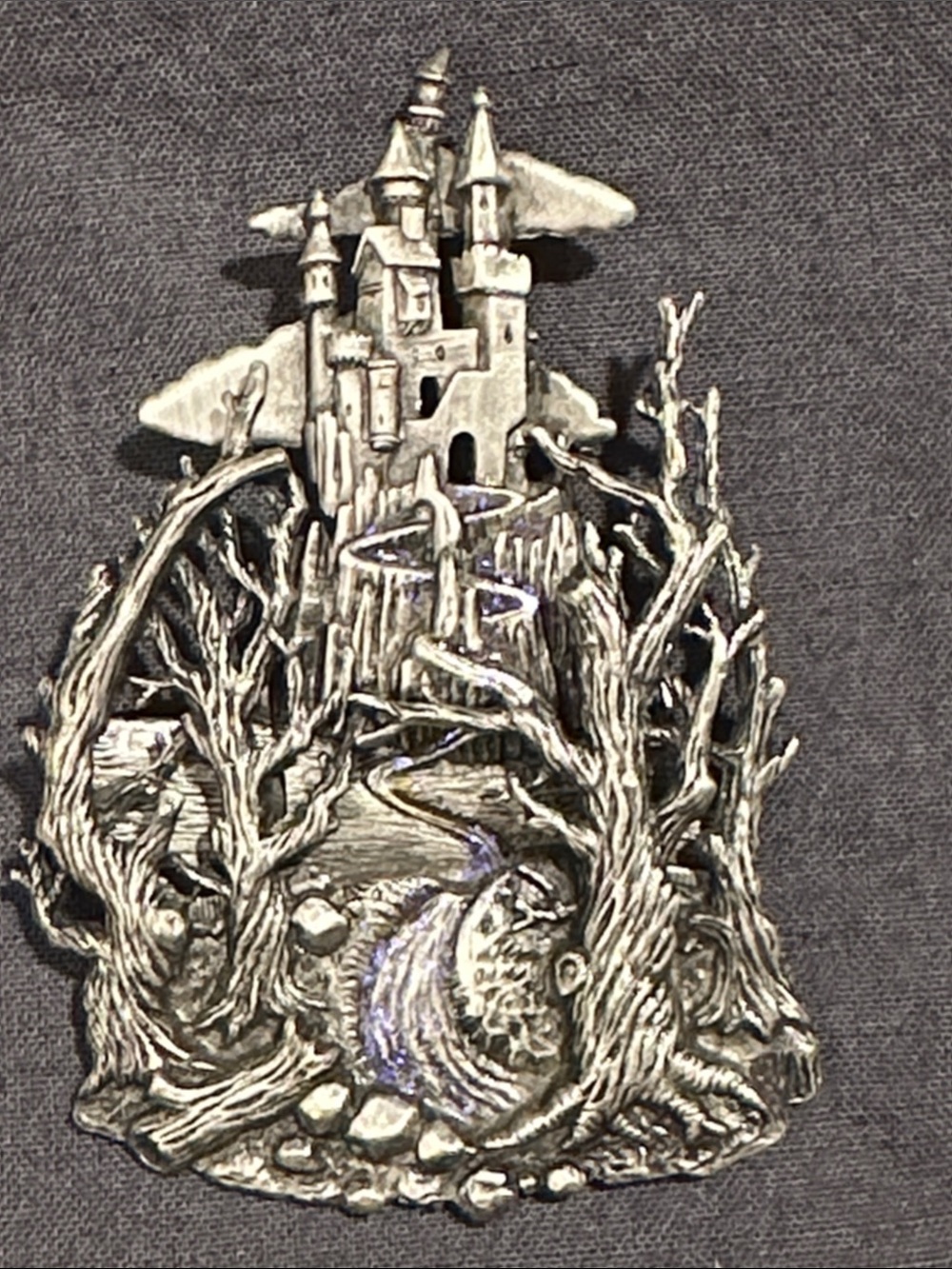 Vintage pewter brooch by Jonette Jewelry